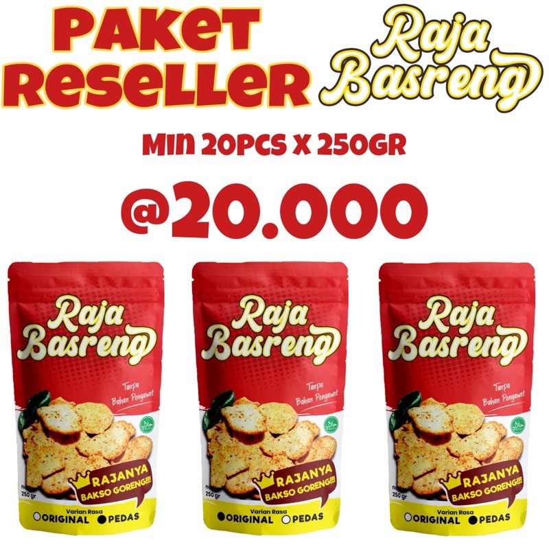 

Paket Reseller Raja Basreng original 250 gr