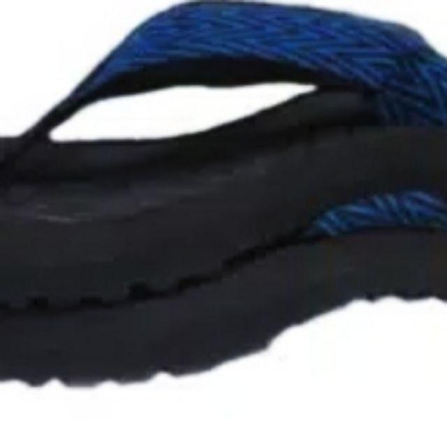 LAGI PROMO !!! sandal jepit gunung hitam polos dan motif |sandal outdoor|sandal adventure.-MOTIF BIRU