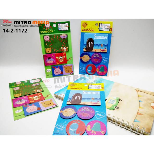 

MEMO STICKER MOTIF SEA DAN WINNIE THE POOH 5 MOTIF 15 LEMBAR
