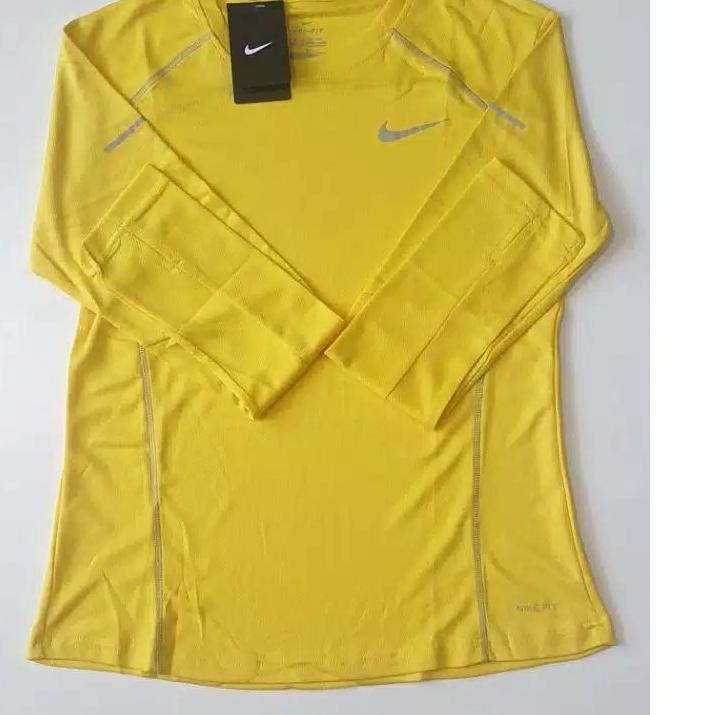 {MURMER} baju nike running, baju olahraga wanita lengan panjang, baju olahraga bigsize, baju senam, 