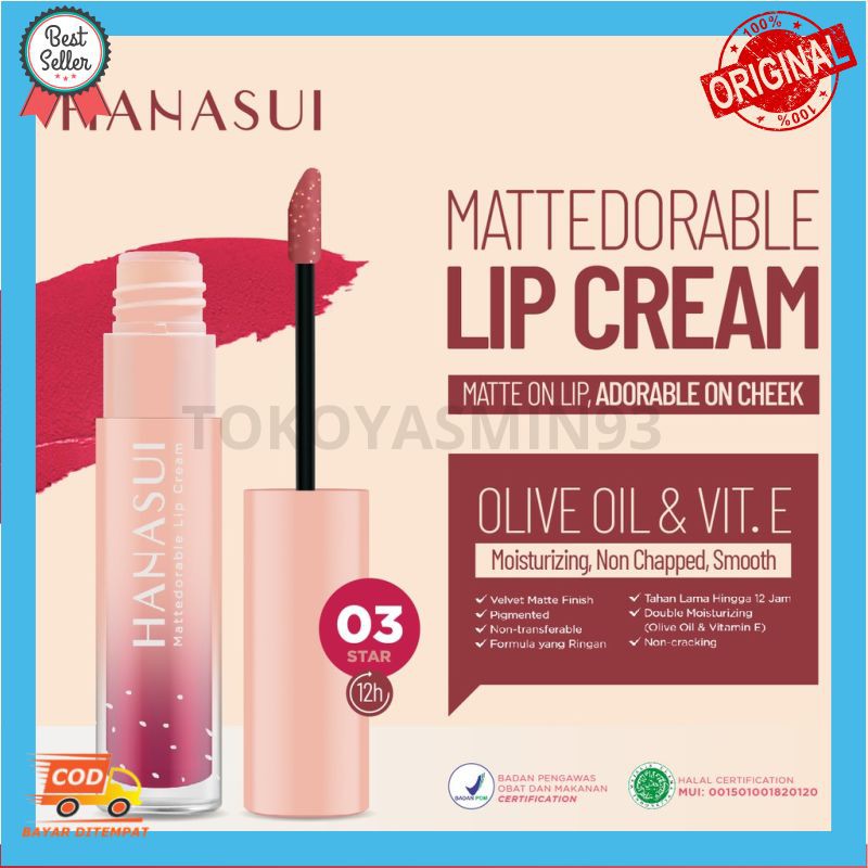 Hanasui Mattedorable Lipcream 4gr