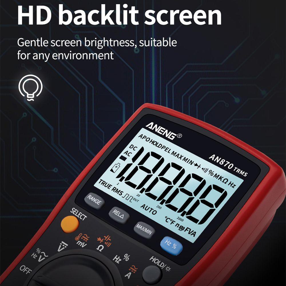 POPULAR Populer Digital Smart Multimeter Multifungsi 19999hitungan AC/DC Digital Profesional Meter