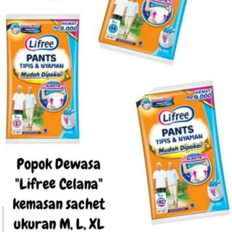 Lifree celana (saset)