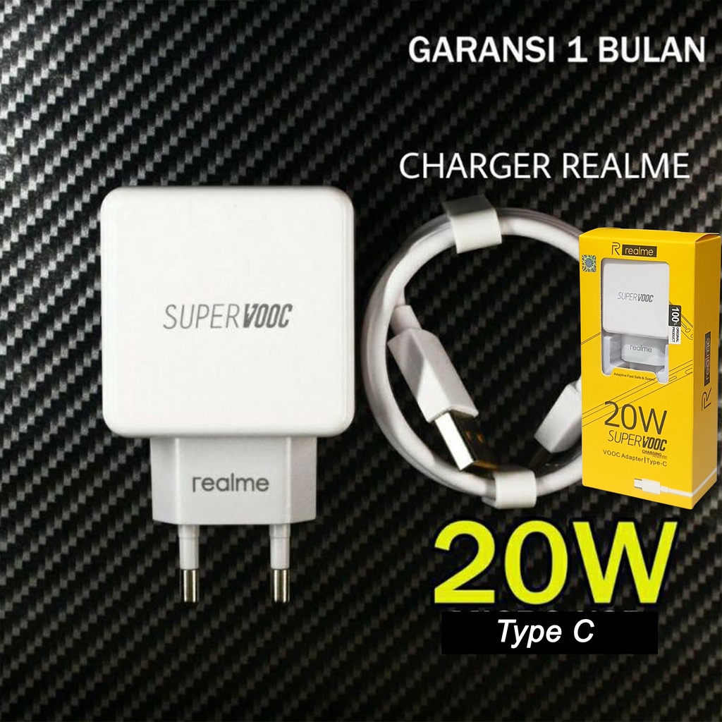 [ PROMO ] Charger Realme 20W Super Vooc Ori 100% Casan Super Vooc Realme Type C