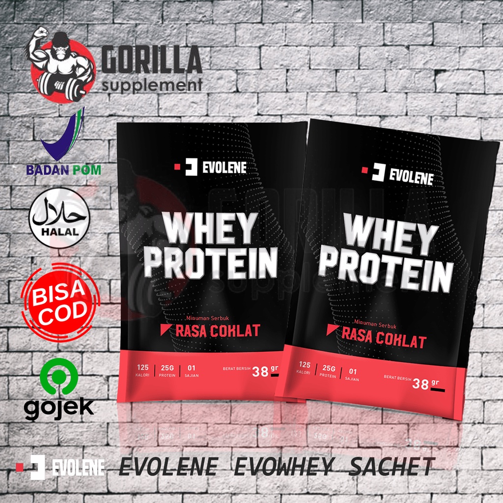 Evolene Whey protein 1 Sachet 1 Kali Pakai Evowhey