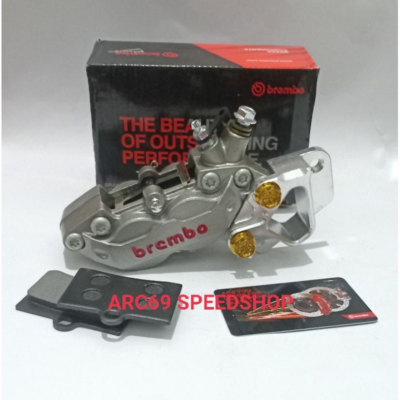 Paket Kaliper Monoblok Big pot + Baut Probolt+ Breket Yamaha Aerox Disc Standar