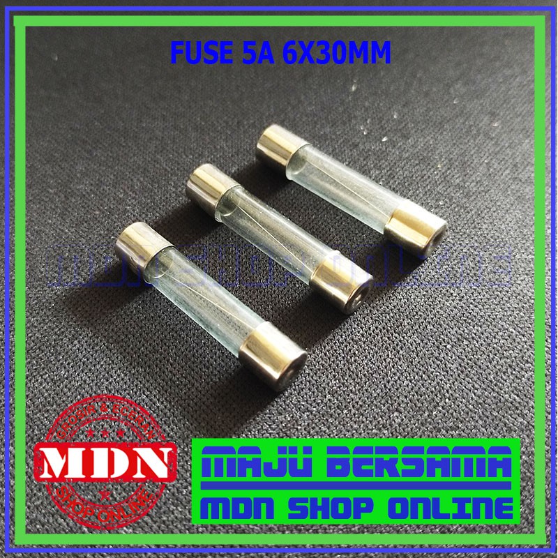 Fuse 5A 250V - Sekering 5A 250V 6x30 mm