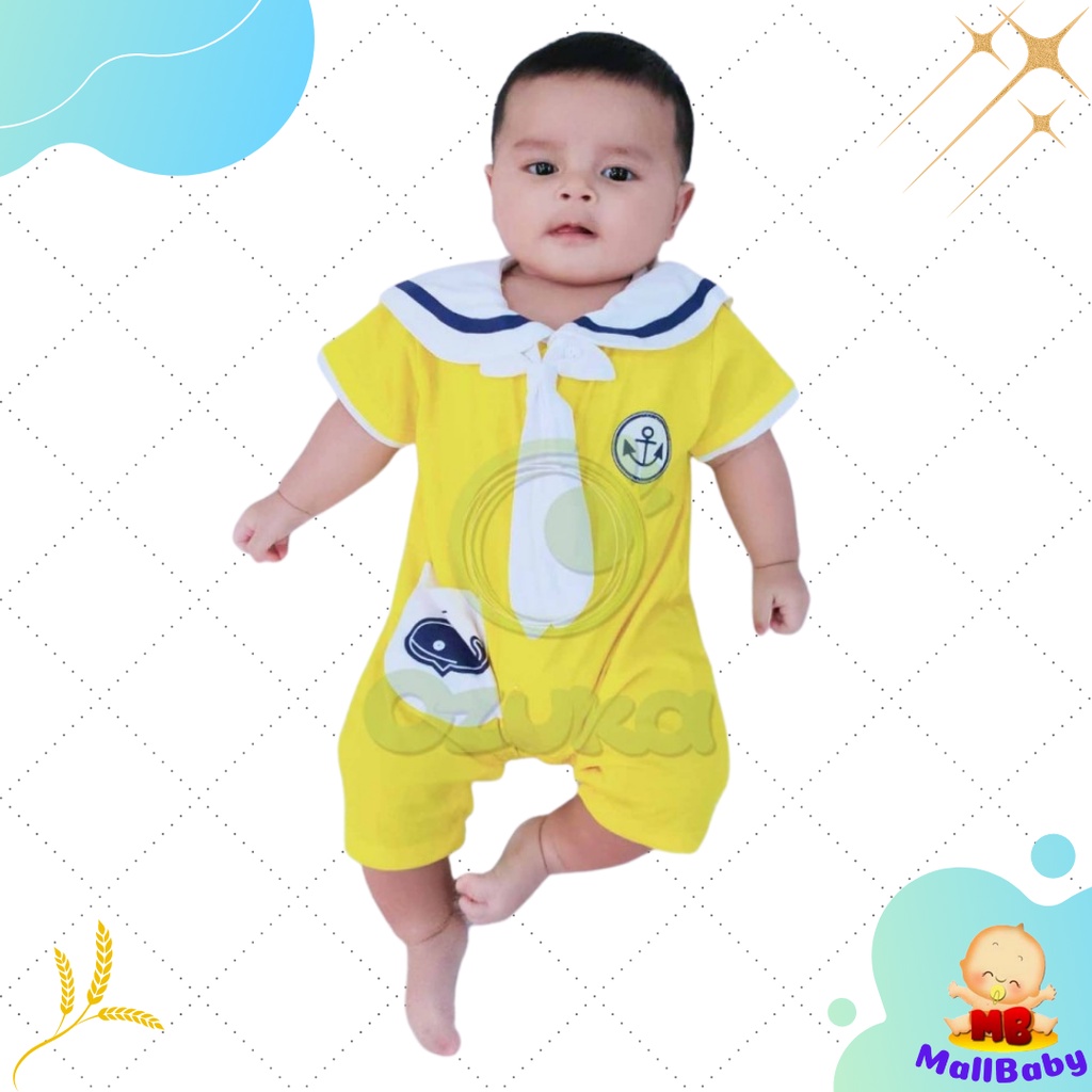 Baju Anak Bayi Laki Laki Jumper Romper Pelaut Sailor Ozuka