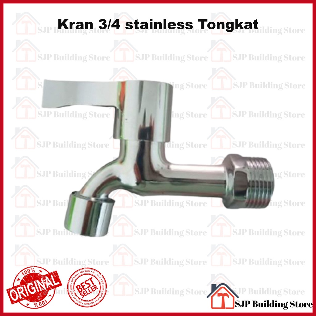 [COD] Kran Air Baling Stainless 1/2 inci dan 3/4 inci 0.5 / 0.75 l Keran Cuci Tembok Taman