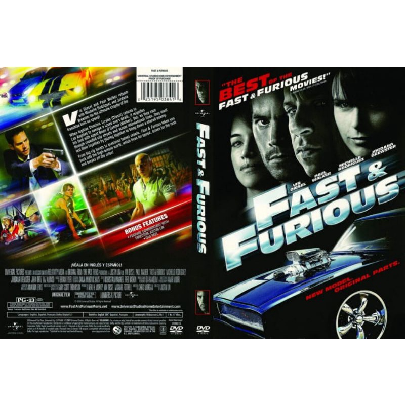 Dvd Fast & Furious (2001) Fast Furious 1