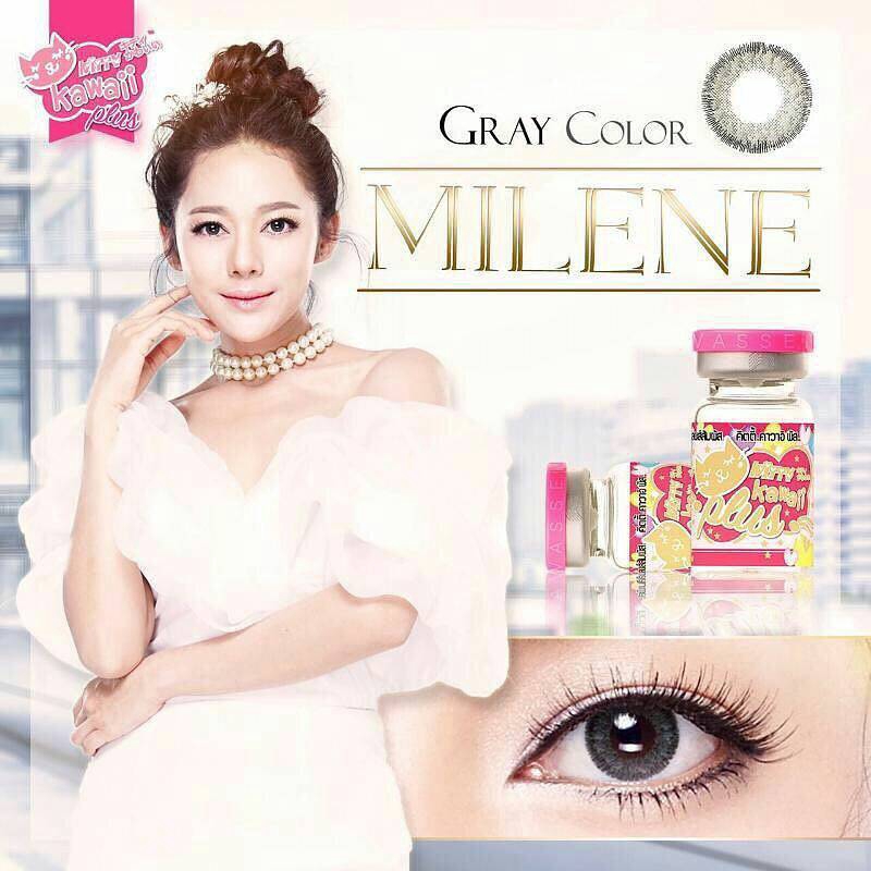 SOFTLENS KITTY KAWAII MINI MILENE GREY -NORMAL / MINUS / SOFTLENS MATA / LENSA MATA