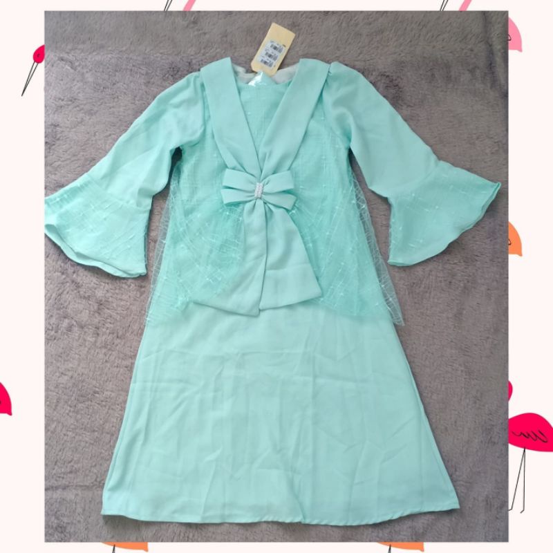 Gamis pesta / baju muslim Party Anak usia 6 tahun by Donita