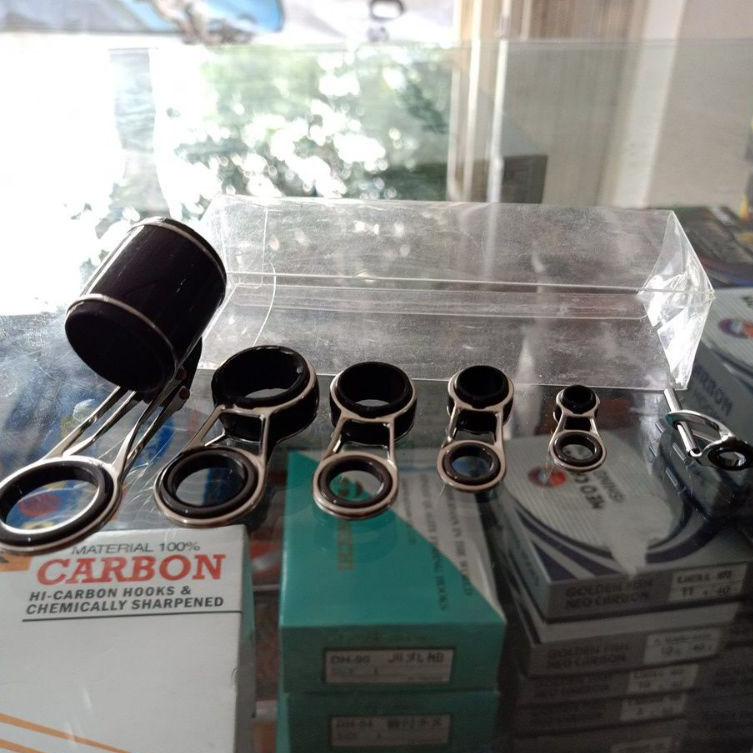 Stock Banyak ♪ Kartinifishing RING GUIDE KOLONGAN JORAN SURF PASIRAN SET isi 6  untuk 3.6 - 4.5  (Se