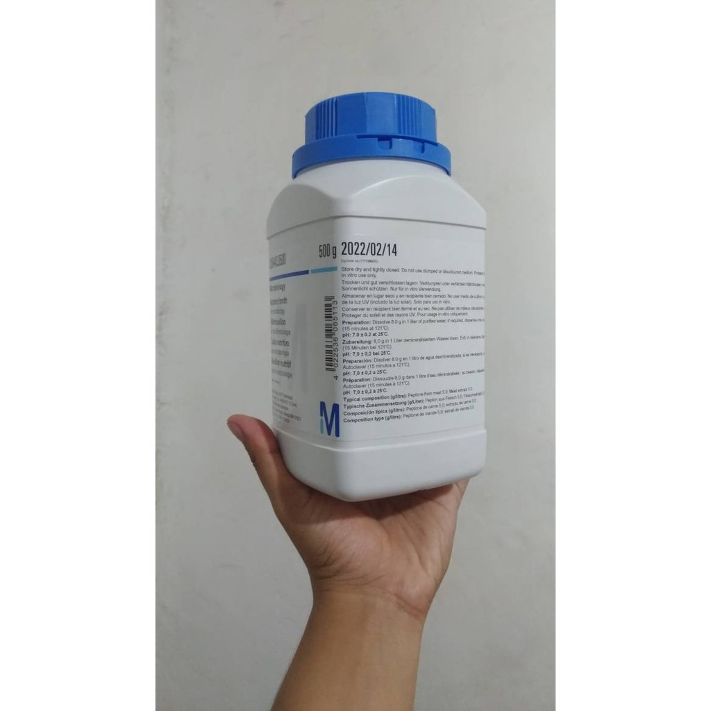 NUTRIENT BROTH FOR MICROBIOLOGY, 500 GR, MERCK, 105443