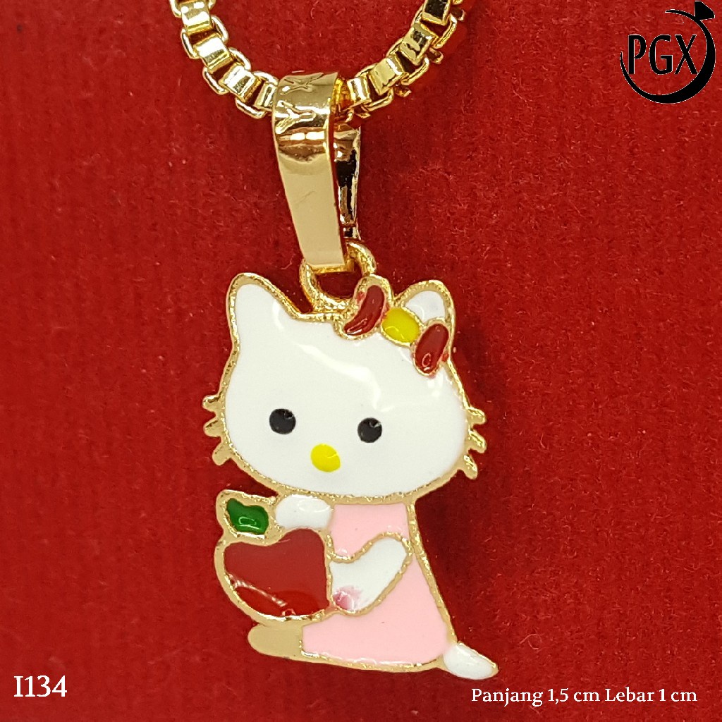 PGX Liontin Kalung Xuping Wanita Perhiasan Lapis Emas Aksesoris Fashion - I134