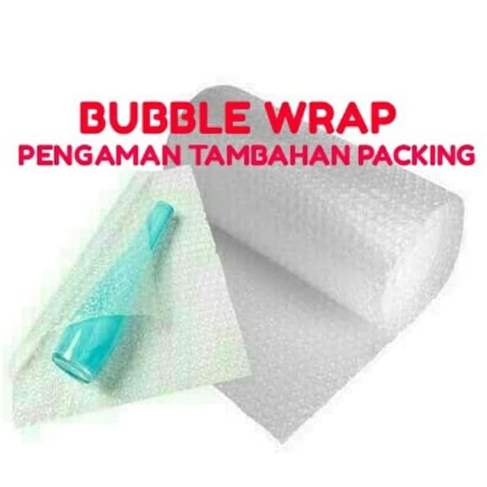 Tambahan bubble wrap untuk pengaman pengiriman di YMR SHOP