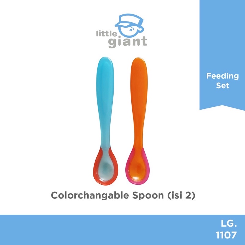 Little Giant Colorchangeable Spoon isi 2 LG1107- Sendok Makan Bayi