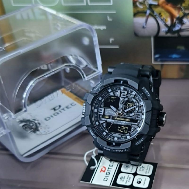 JAM TANGAN PRIA DIGITEC DA 2175 DOUBLE TIME ORIGINAL TAHAN AIR DG 2175