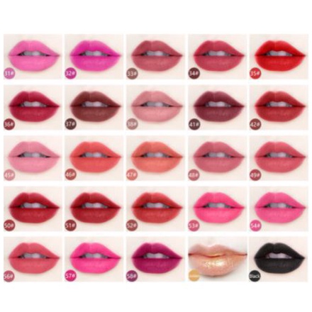 Miss Rose Lipstick Tahan lama Matte Kecantikan Pelembab Bibir Halus 20 COLOR DJ 7301-026