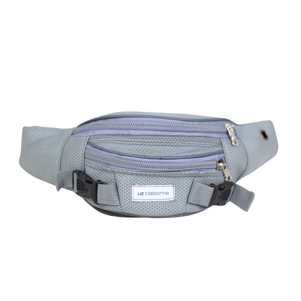 NEW ARRIVAL Tas Waistbag Pria Wanita Tas Selempang Slempang Sporty Abu Trendy Waist Bag Distro Keren