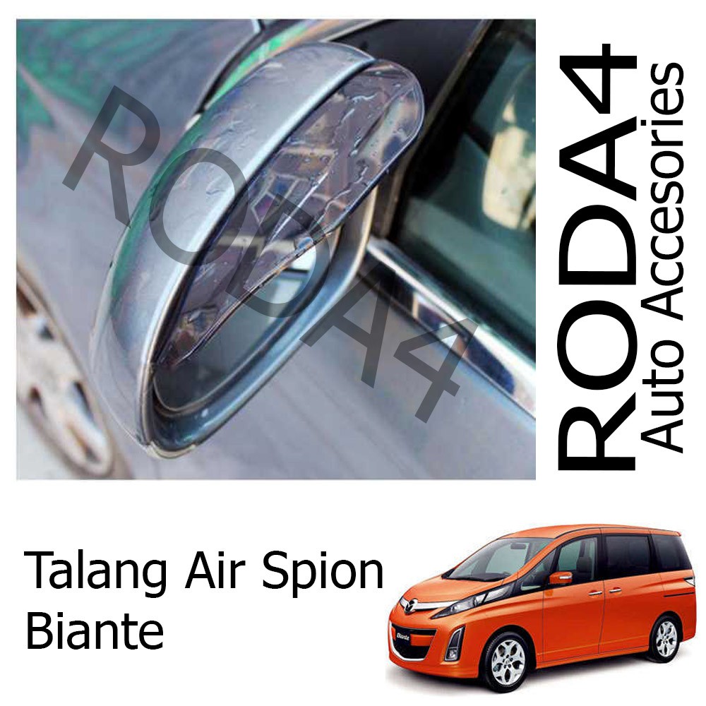 Talang Air / Mika Pelindung Spion Mobil dari Hujan (1 Set Isi 2) Biante