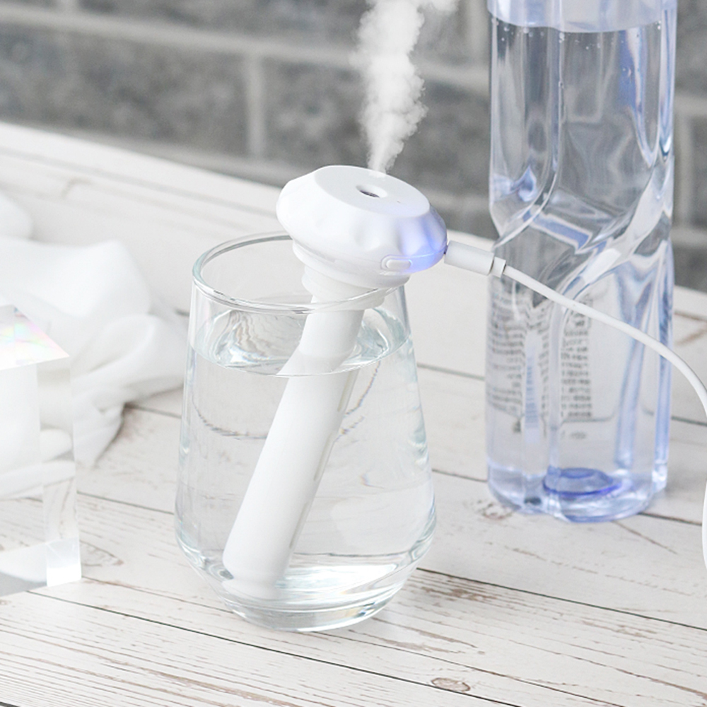 【TERSEDIA &amp; COD】Air Humidifierdiffuser Aroma Usb Portable Desain Botol Donat Bisa Dilepas Untuk Rumahkantor