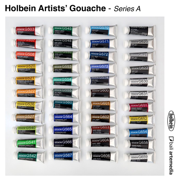 

(TERLARIS) Holbein Artists' Gouache Paint 15ml - Series A