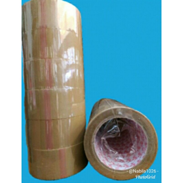 

Lakban budhi coklat 45 cm x 100 yard