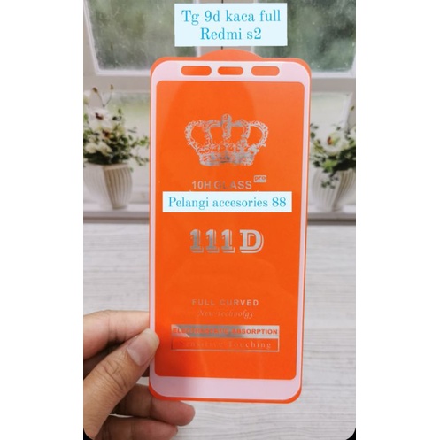 TEMPERED GLASS REDMI S2 ANTIGORES FULL LEM FULL COVER 9D ANTI GORES KACA