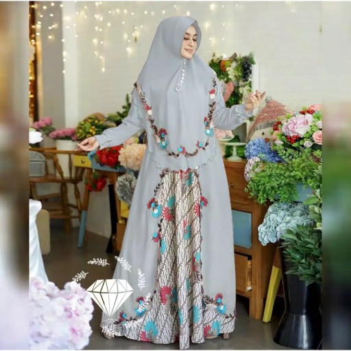 Kemeja Batik Pria Lengan Panjang Merah Hitam Motif Keren Jumbo M L Xl