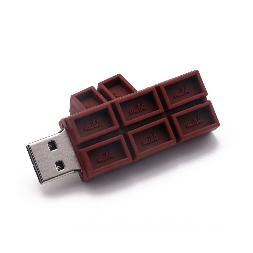 Flash Disk USB Portable High Speed Bentuk Coklat Bahan Silica gel Kapasitas 8GB / 16GB / 32GB / 64GB / 128GB