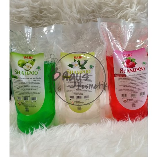 ⭐BAGUS⭐ SARI COSMETICS SHAMPOO &amp; CONDITIONER REFILL 1L | Shampo &amp; Kondisioner Kemasan Pouch 1000ml