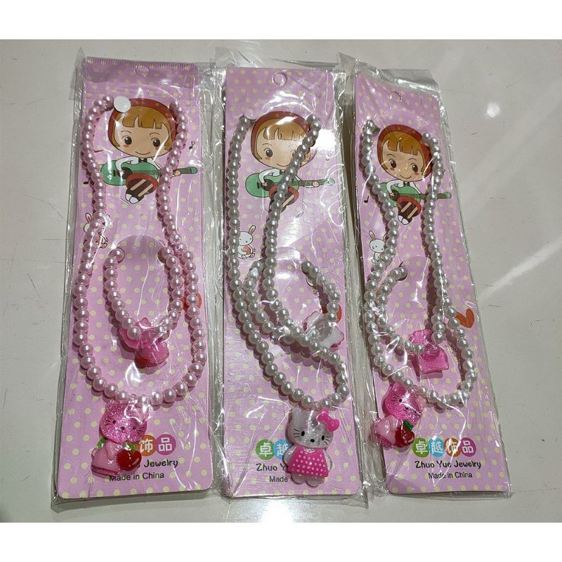 Kalung Set Anak Mutiara ( Kalung+Gelang )