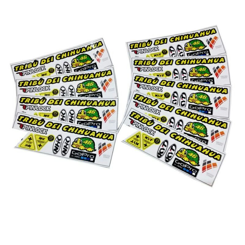 STIKER VISOR HELM KYT / STIKER KACA HELM KYT