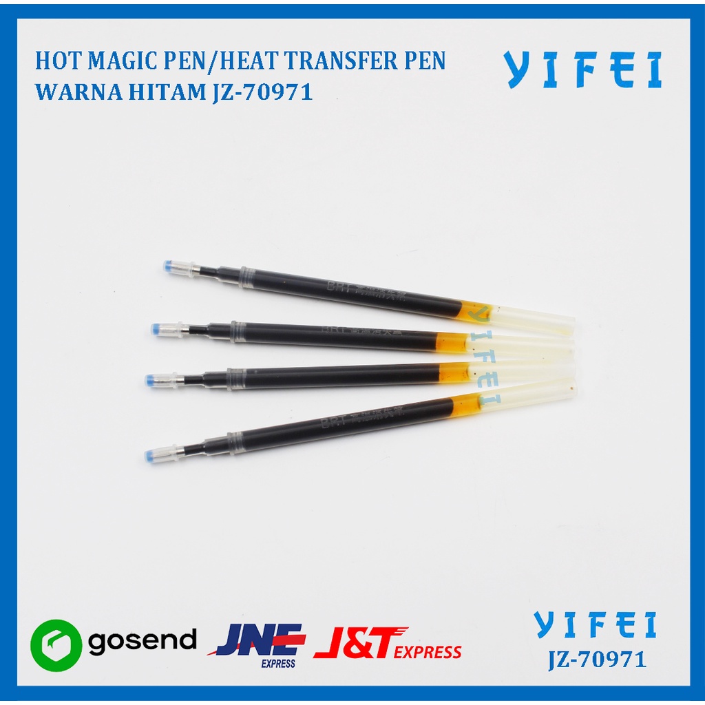 HOT MAGIC PEN / HEAT TRANSFER PEN WARNA HITAM YIFEI-70971