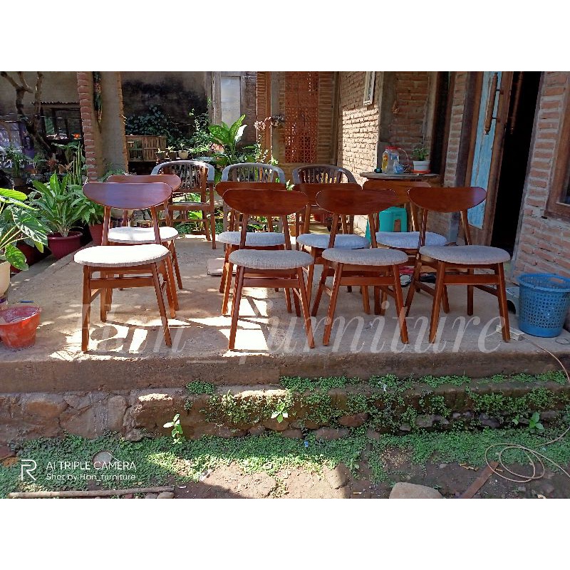 KURSI ROPAN FINISHING  + BANTALAN MINIMALIS KAYU JATI