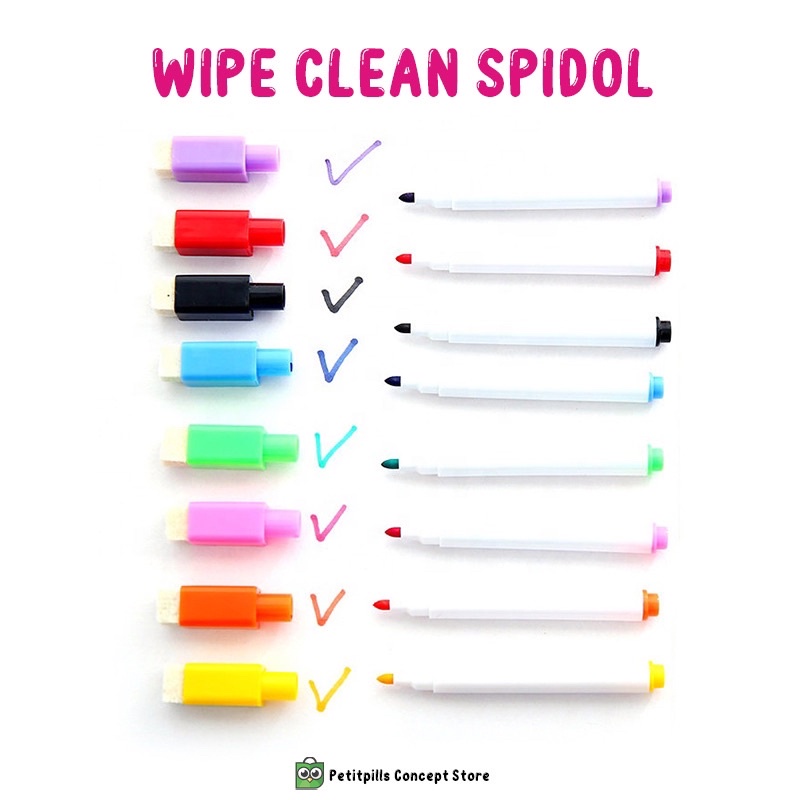 

Wipe Clean Spidol (non-permanent)