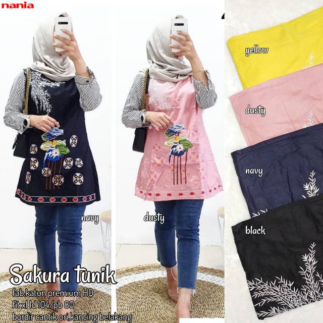 SAKURA TUNIK ATASAN WANITA