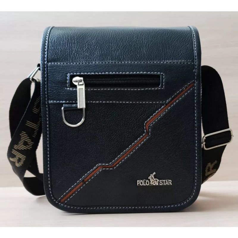 Slempang Polo Casual SM-008 Tas Slempang Pria Kulit Sintetis Tas Fashion Tas Slempang Distro Import