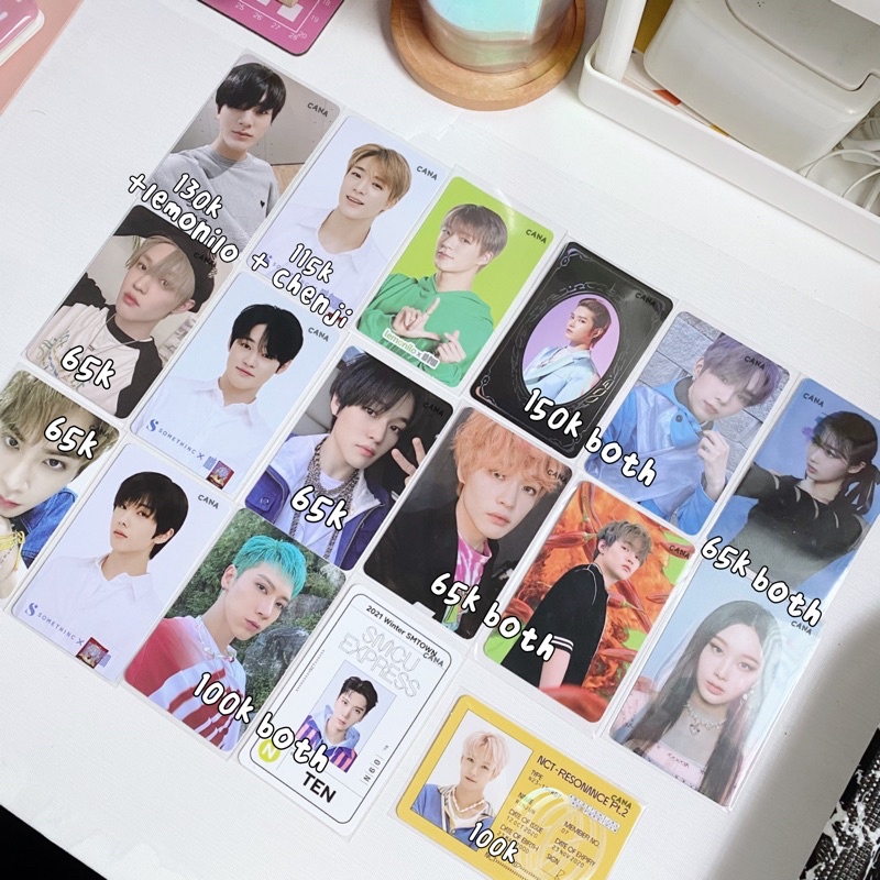 [READY STOCK] PC PHOTOCARD NCT JENO SOMETHINC LEMONILO YIZHIYU HF TAEYONG YB YEARBOOK ID CARD RENJUN