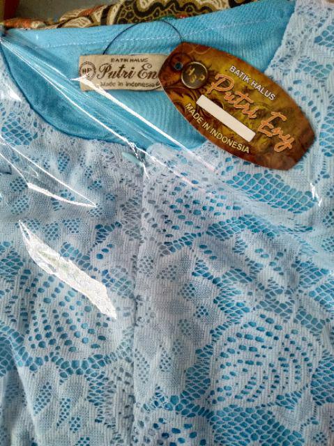 Orange Batik - Gamis Batik Mix Brukat Cendrawasih Maxi