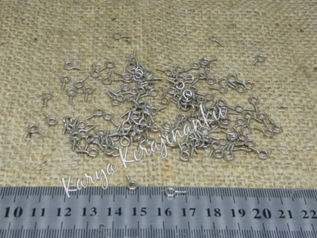 Paku ulir Eyescrew clay dan kayu PER PACK