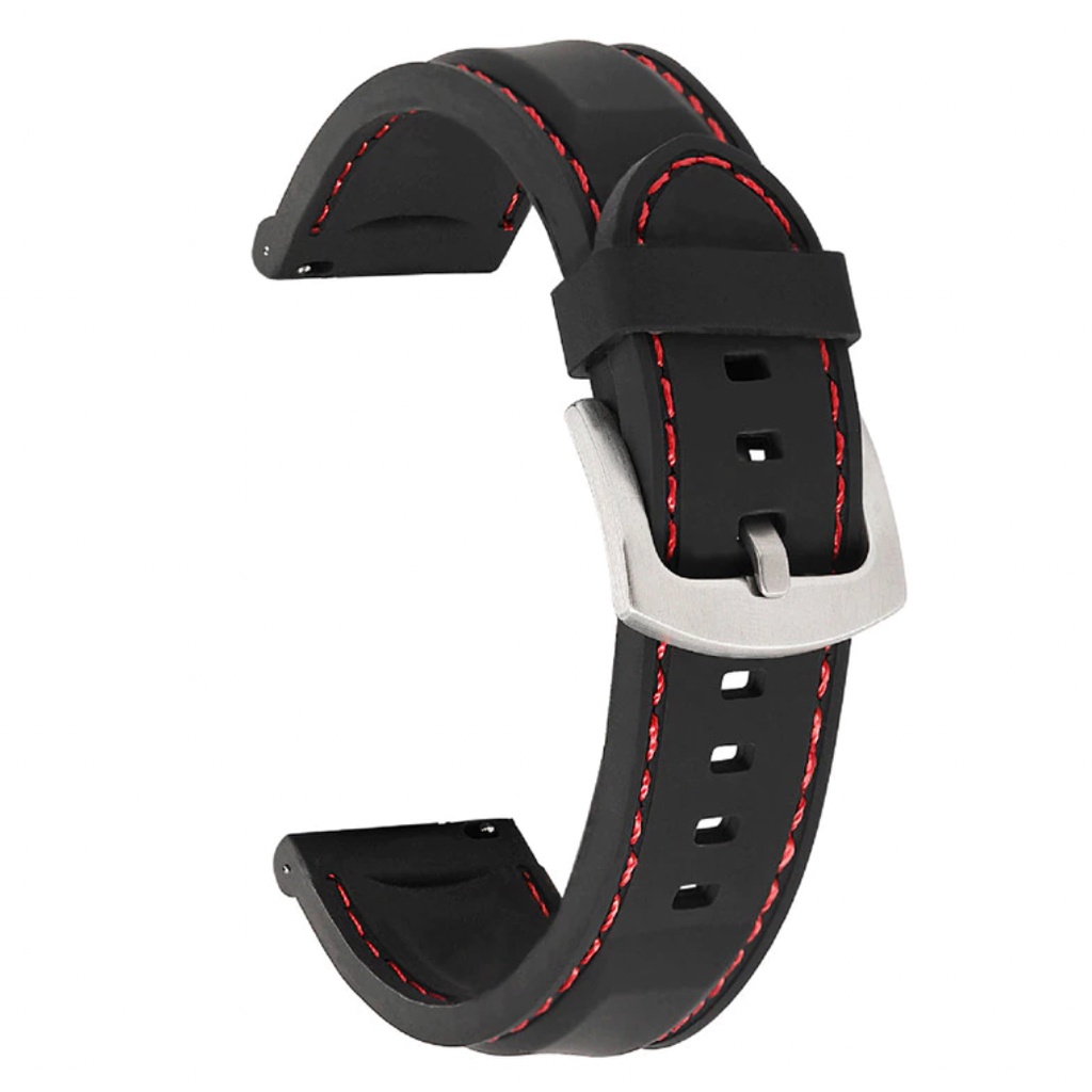 LLK Strap F0ssil Stella Ladies - Tali Jam Tangan 18mm Rubber Tebal Leather Look Keren