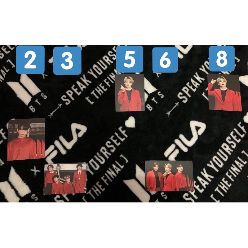 BTS MINI PHOTOCARD PC MAP OF THE SOUL MOTS ON:E JIMIN V JUNGKOOK TAEHYUNG UNIT MAKNAE LINE OFFICIAL