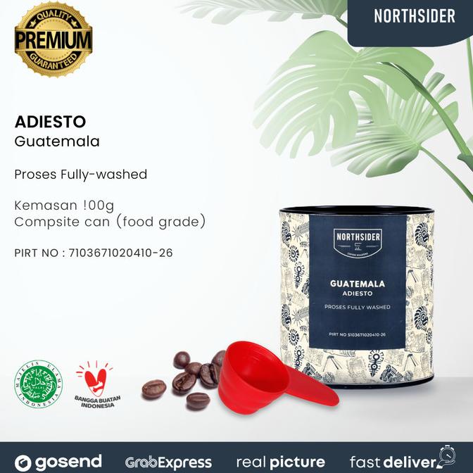 

[ COD ] BIJI KOPI ARABIKA GUATEMALA ADIESTO WASHED - 100GR NORTHSIDER COFFEE BERKUALITAS Kode 1284
