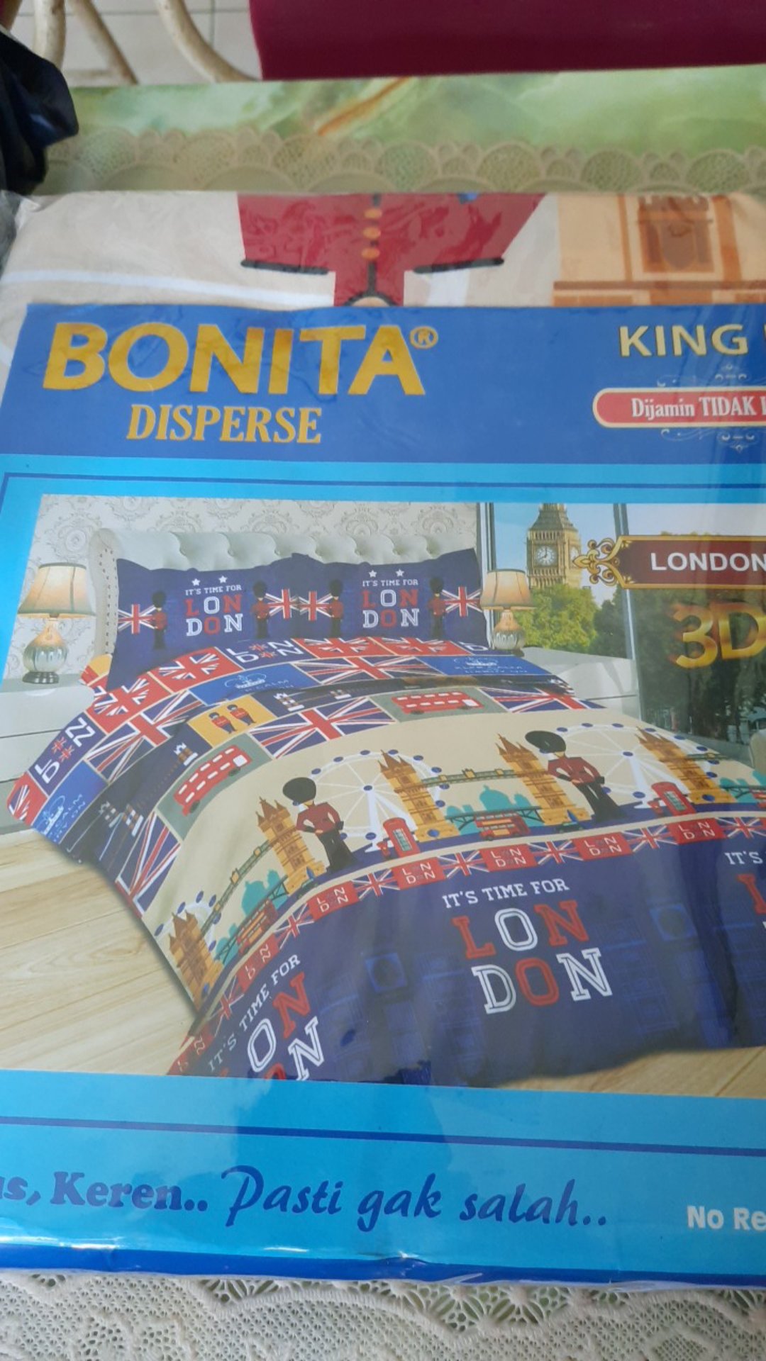 Sprei Bonita Size King180 X 200 Motif London