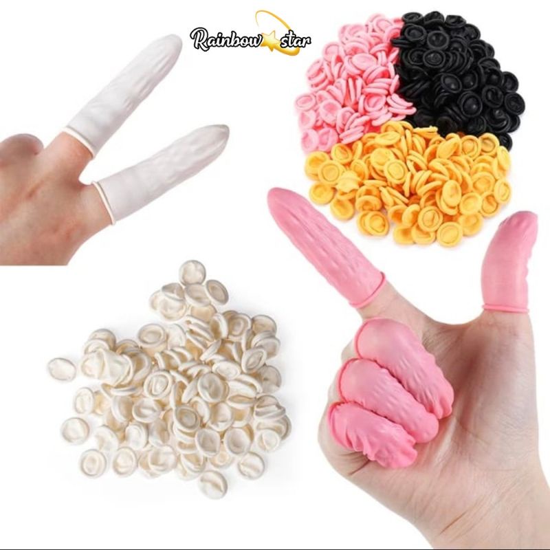 Finger Cots / Pelindung Jari Latex / Sarung Jari Karet