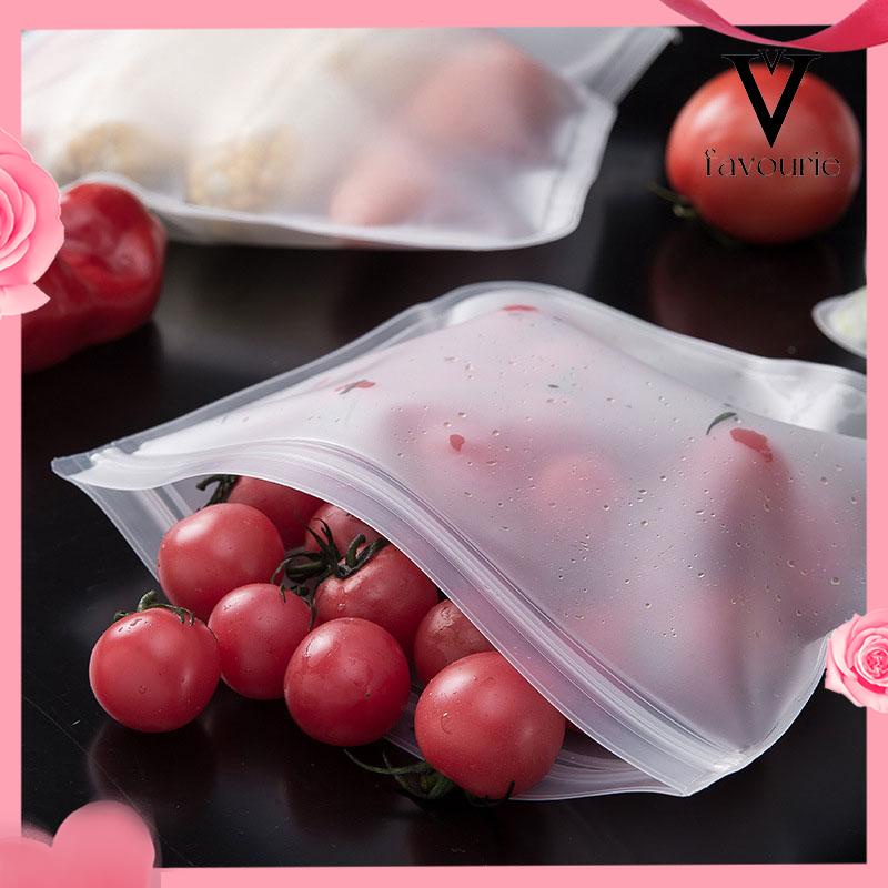 [COD]Tas Kemasan Ziplock Plastik Pengawetan Makanan EVA Frosted Sealed Bag Tas Ritsleting PVC-FA