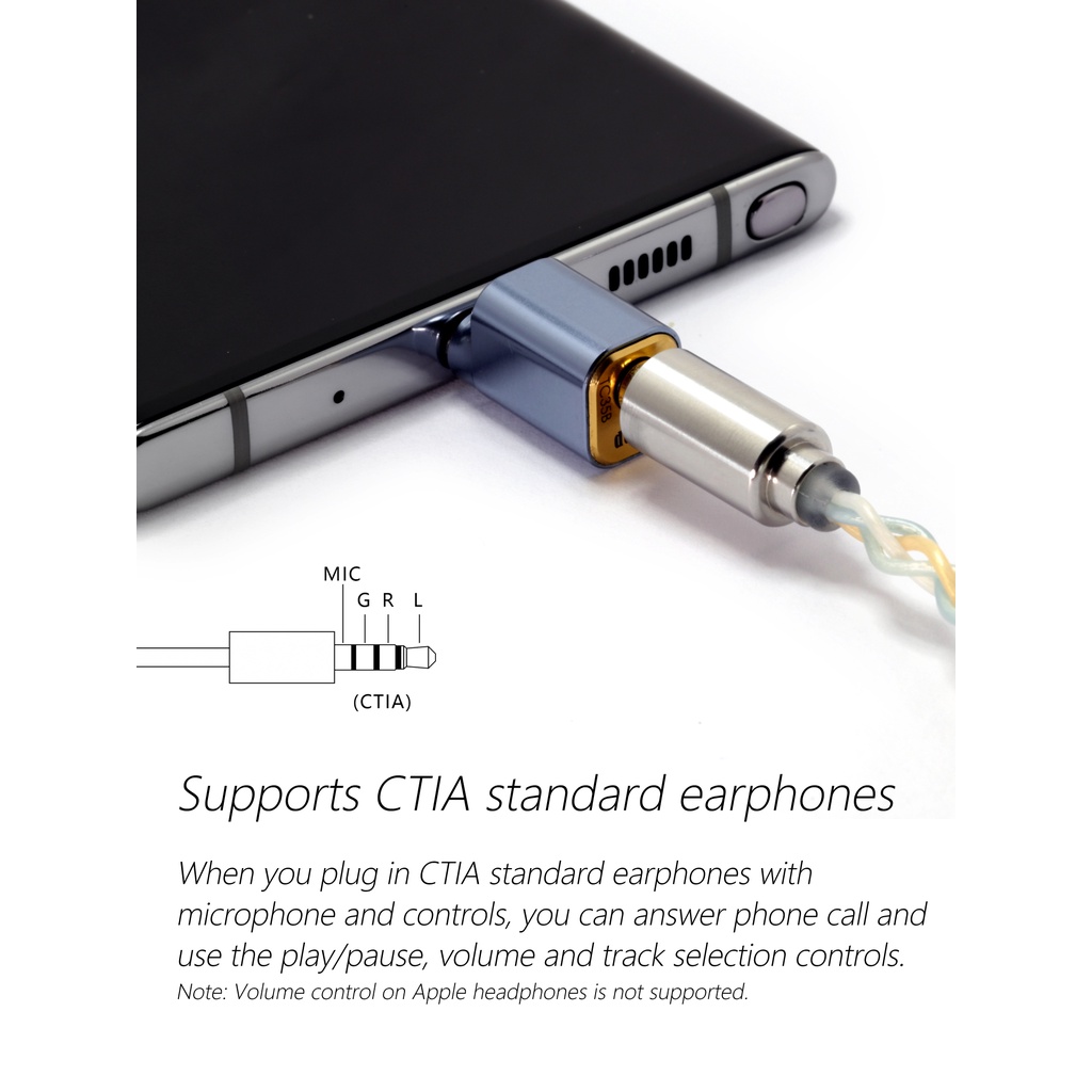 Dd ddHiFi All-New TC35B (2021) USB Type-C Ke Adaptor Headphone 3.5mm Untuk Hp Android Xiaomi Type C