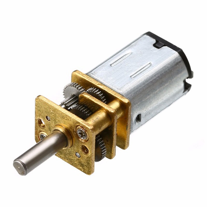 DC 6V-12V 10RPM Micro Metal Gearbox Gear Motor Slow Speed Reduction DC Gearmotor 